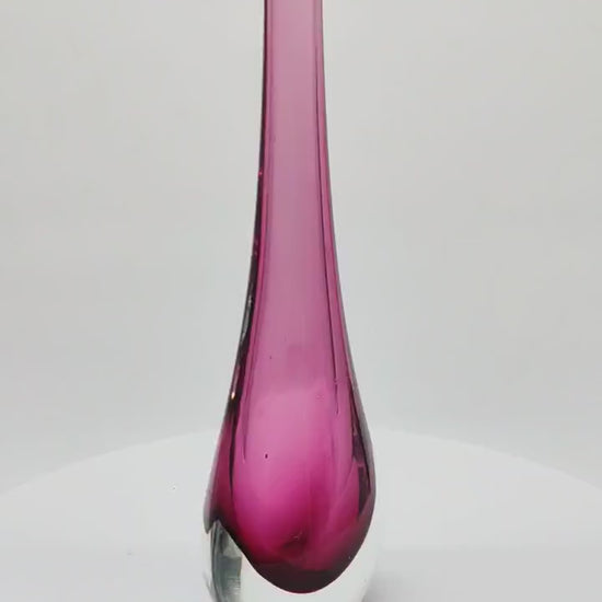 Vintage Purple Vase in Murano Glass by Flavio Poli for Seguso - 1960.