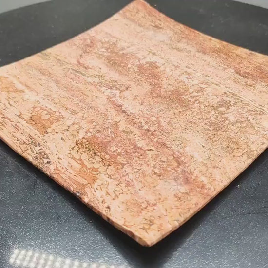 Wonderful Vintage Tray or Empty Pocket in Travertine. Made in Italy -1970s