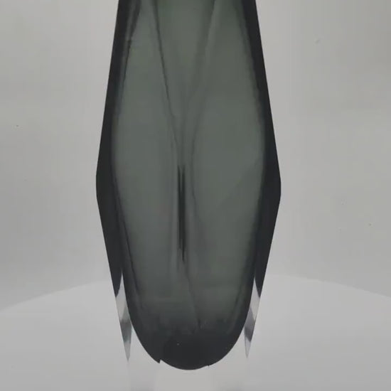 Vintage multifaceted Vase in Murano Glass by Nason - 1960s