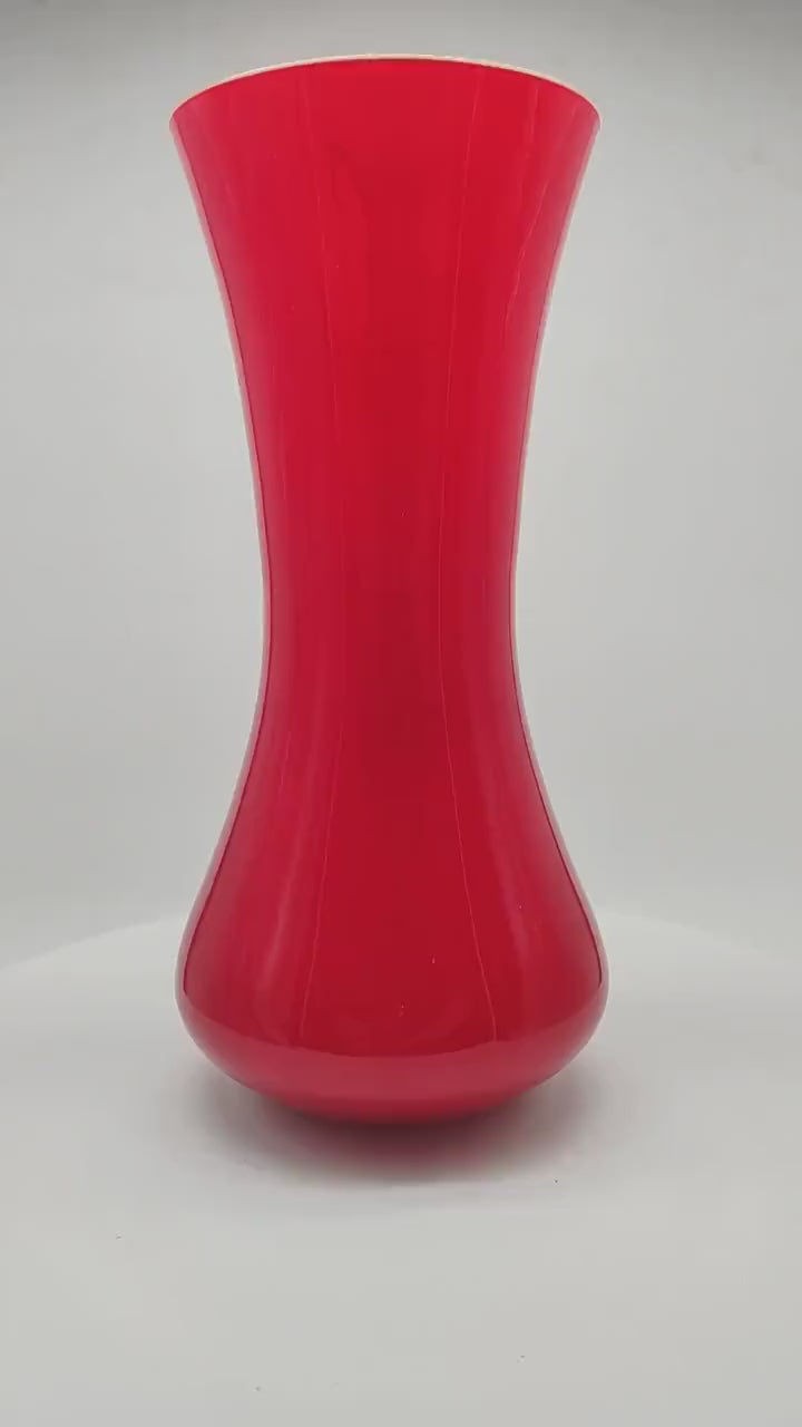 1970s Big Handcrafted Vase in Murano Glass - Made in Italy.