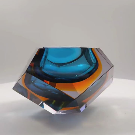 1960s Stunning  Ashtray in Murano Glass by Flavio Poli for Seguso.