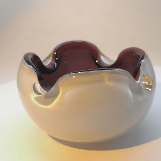1950s Ashtray or Catch-all in Murano Glass. Made in Murano. Italy