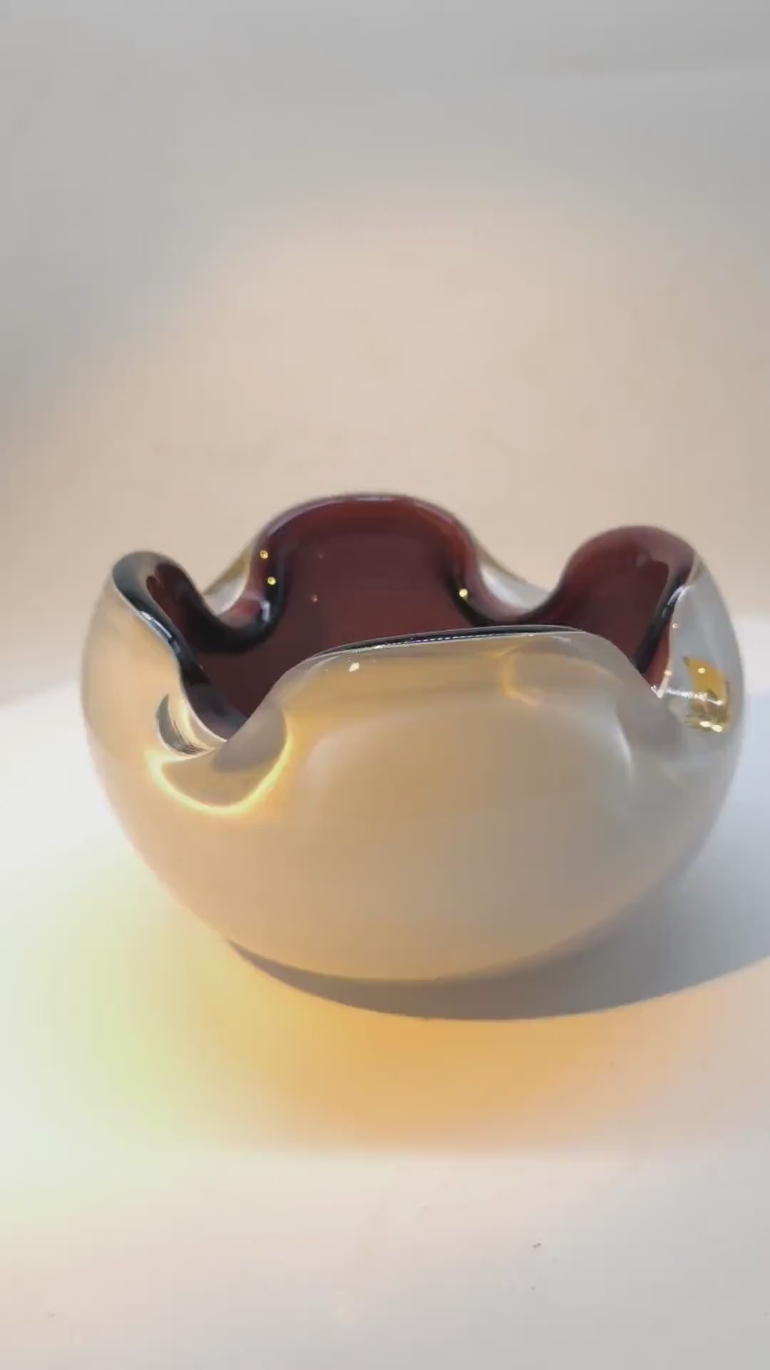 1950s Ashtray or Catch-all in Murano Glass. Made in Murano. Italy