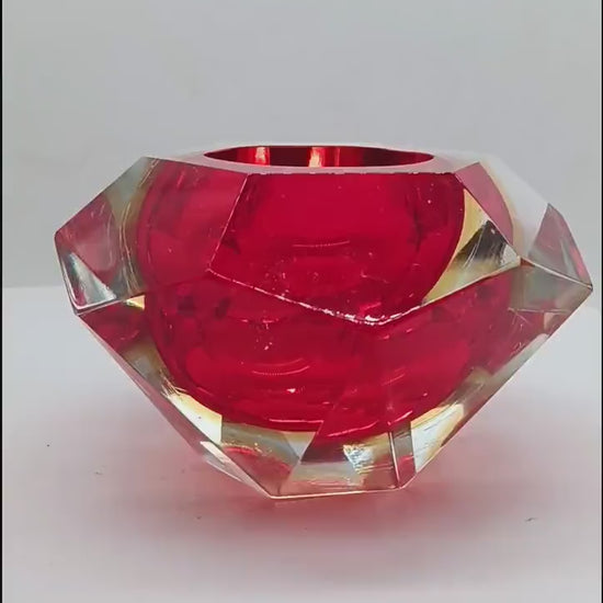 1960s Ashtray or Catch-all in Murano Glass by Flavio Poli for Seguso. Made in Italy.