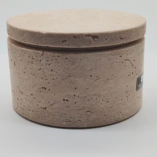 Vintage Box in Travertine by Cerri Nestore - 1970s