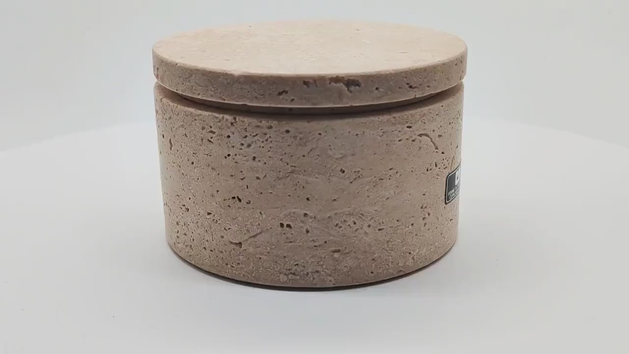 Vintage Box in Travertine by Cerri Nestore - 1970s