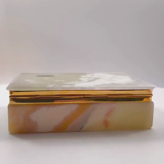 1960s  Jewelry Box in Extra Onyx. Made in Italy