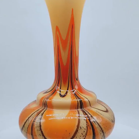1970s Jacketed Vase 36 cm h in Murano Glass by Carlo Moretti -  -  Made in Italy