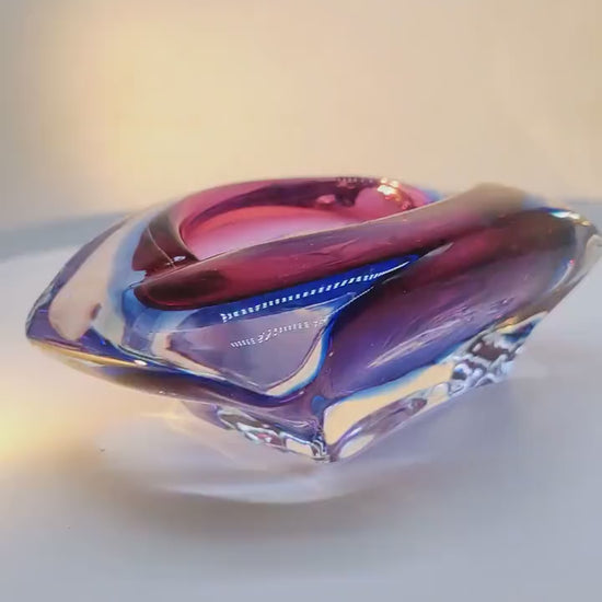 1960s  Ashtray or Catch-all in Murano Glass. Made in Italy.